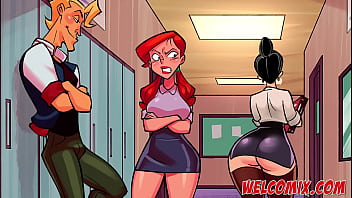 Sexy teacher indulges in perverted hentai fun with anime toons!