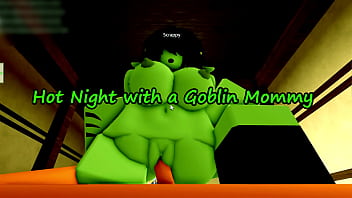 A steamy night with a Roblox RP goblin girl