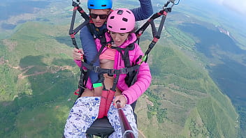 Paragliding to new heights while experiencing intense pleasure and ejaculation